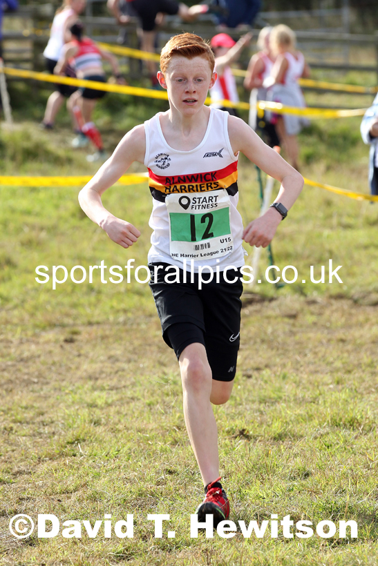 Boys under-15s 2021 North Eastern Harrier League, Druridge Bay. Photo: David T. Hewitson/Sports for All Pics